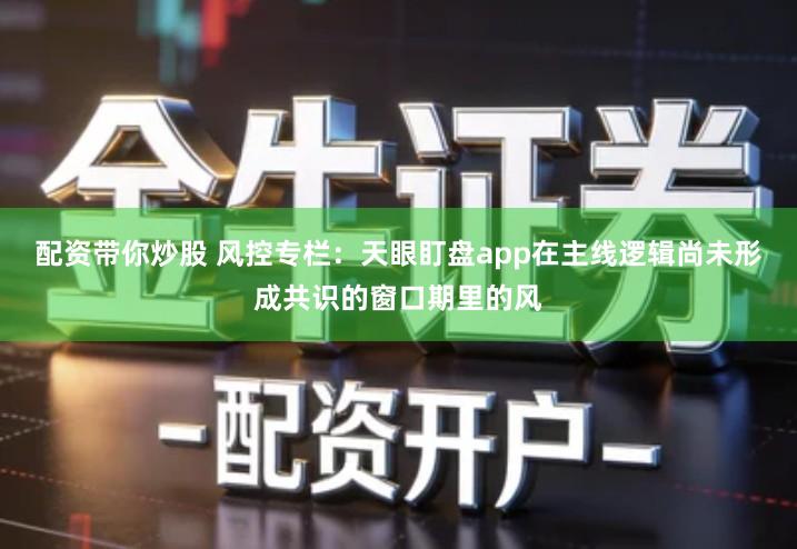 配资带你炒股 风控专栏：天眼盯盘app在主线逻辑尚未形成共识的窗口期里的风